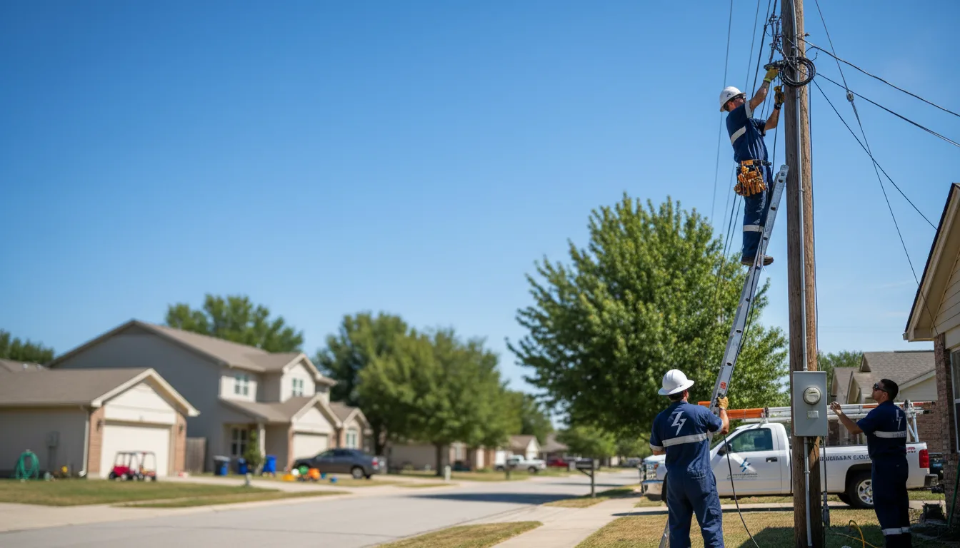 Residential electrician providing installation services in Dwight, KS